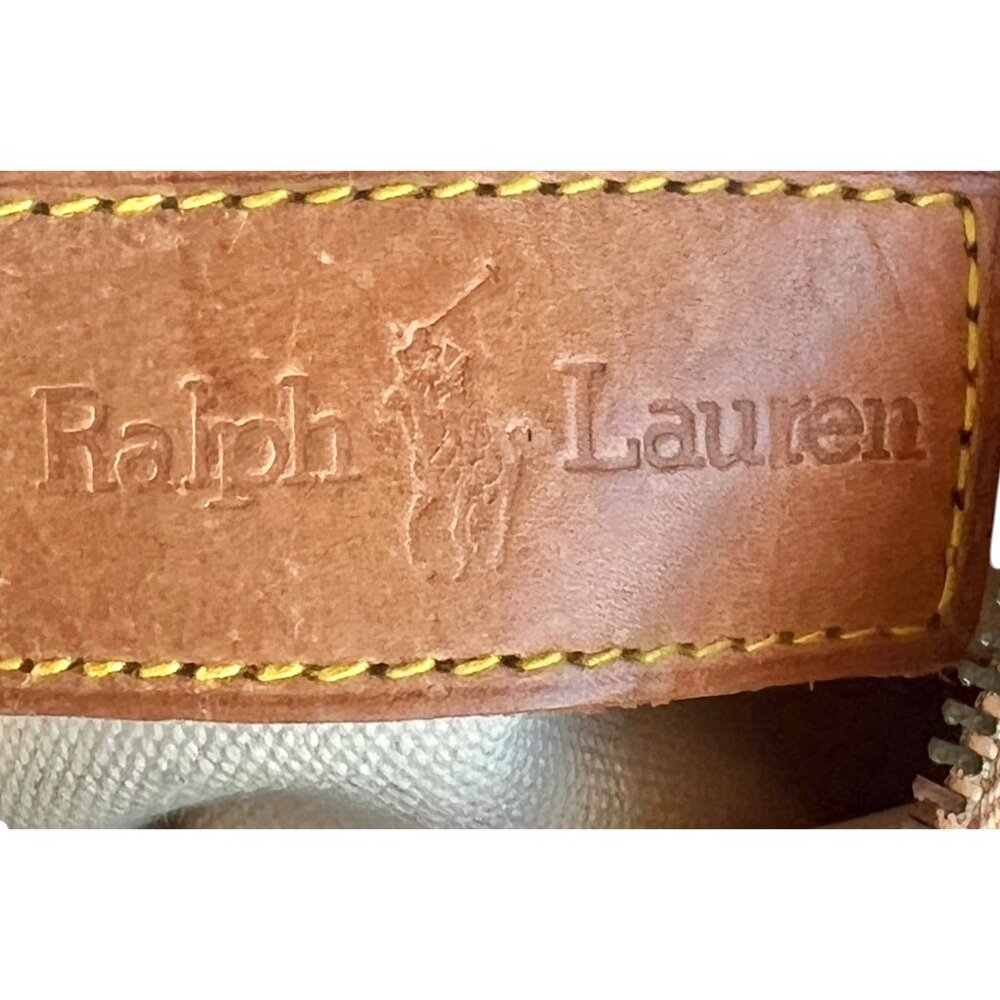 Ralph Lauren Floral Crossbody Vintage  Bag With Leather Trim & Adjustable Strap - Picture 2 of 16